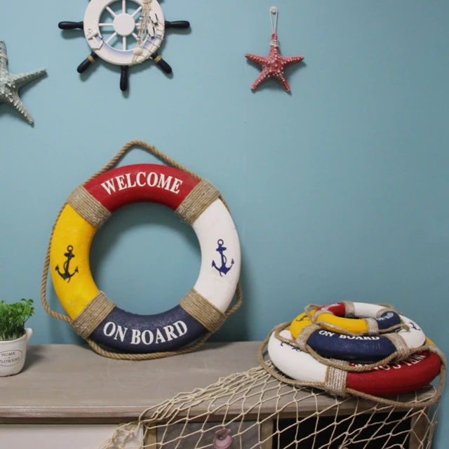 Life Ring Decor Decoration,Nautical Decorative Life Ring Foam Lifebuoy  Ornament,Creative Wall Hanging Lifebuoy Decor for Room Bar House Indoor  Outdoor Decoration - Walmart.com