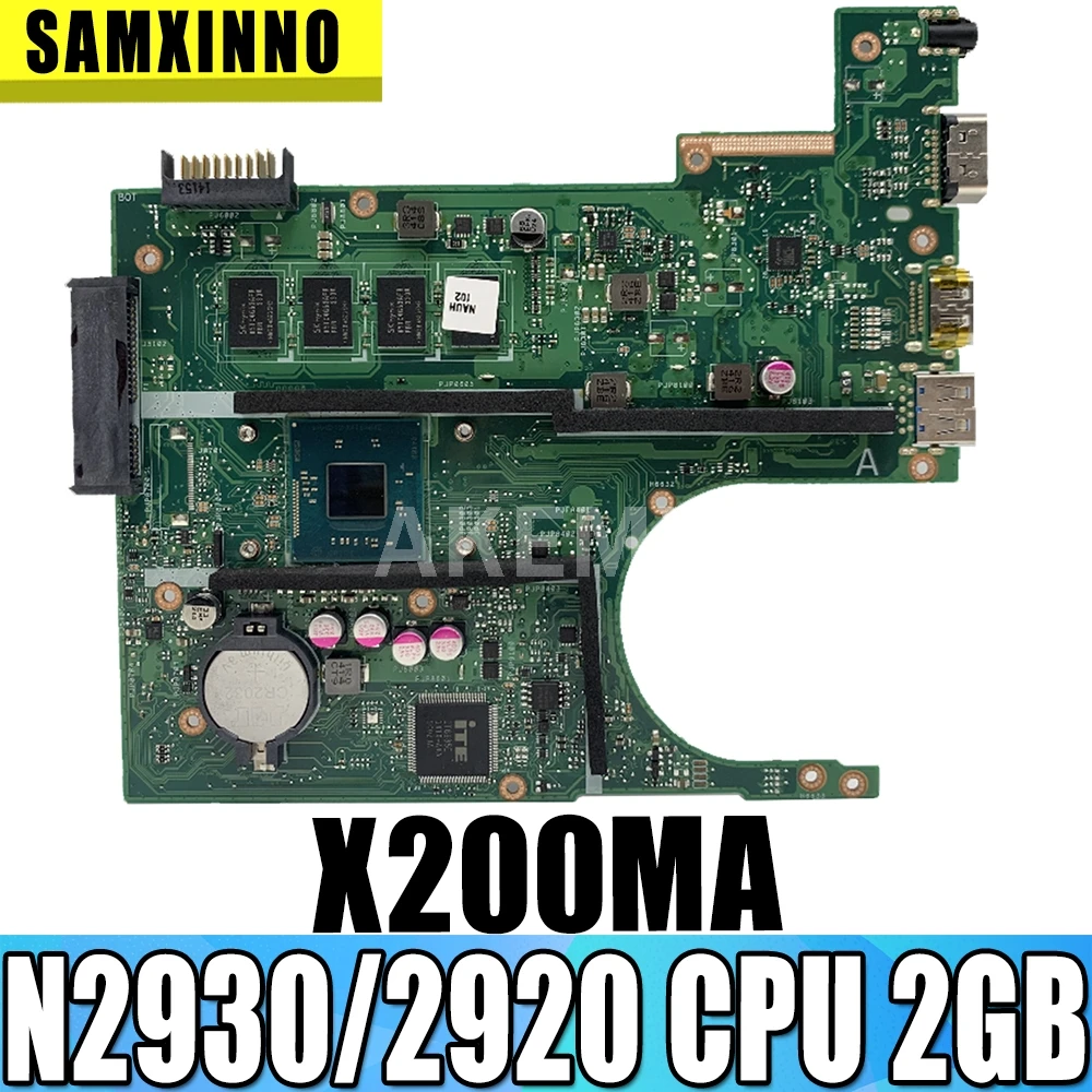 X200MA Motherboard REV2.1 For Asus F200MA X200M Laptop motherboard Mainboard N2930/2920 CPU 2GB 4 cores | Компьютеры и офис