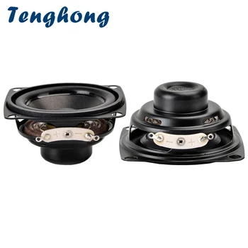 

Tenghong 2pcs 52MM Portable Audio Speaker 16 Core 4Ohm 3W Full Range Speakers Rubber Edge For Home Theater Bluetooth Loudspeaker