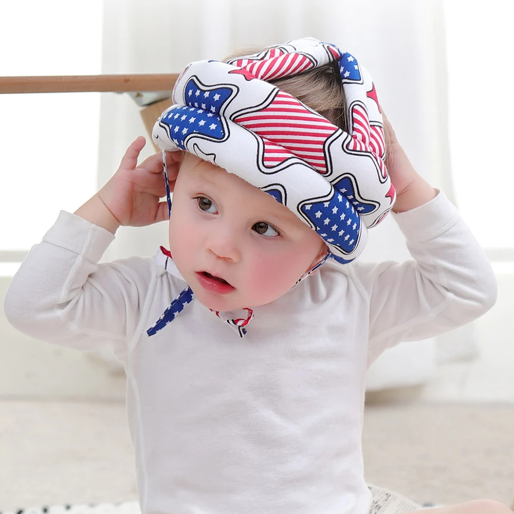 

Baby Safety Anti-collision Protective Hat Learn to Walk Cap Baby Protective Hat Soft Comfortable Head Protection Adjustable