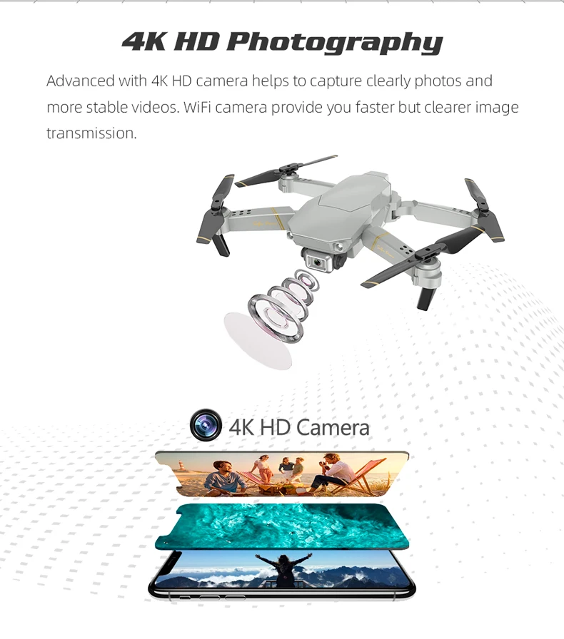 Global Drone EXA Profissional Quadrocopter with HD 1080P Camera RC Helicopter FPV Drones Dropship Selfie Dron VS E58 E520