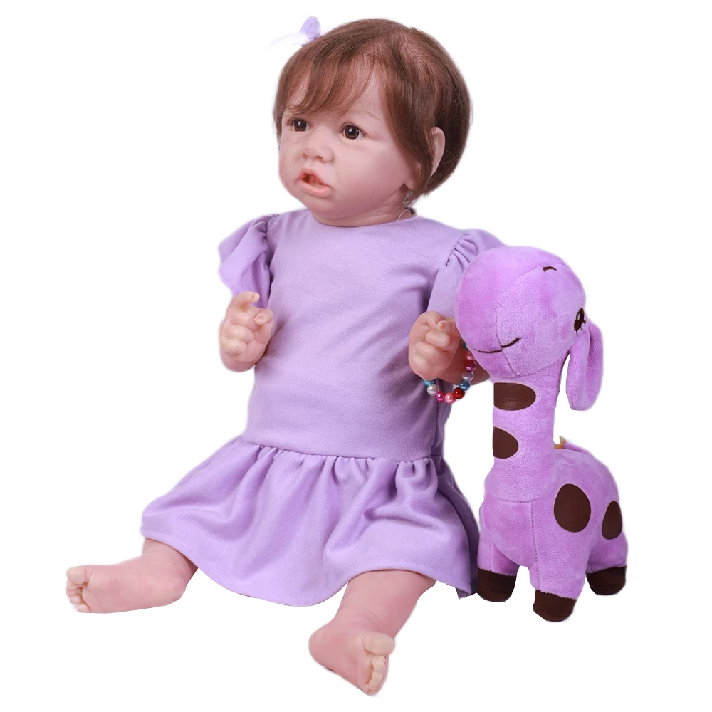 20"Reborn Toddle Doll Full Body Soft Vinyl Body Toys for Girls Silicone Baby Reborn Baby Doll Toys for Children Baby Doll Toy