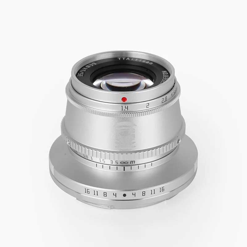 TTartisan 35mm F1.4 APS-C Manual Focus Lens for Nikon Z-Mount Silver Z50/Z6/Z6II/Z7/ZFC Mirrorless | Электроника