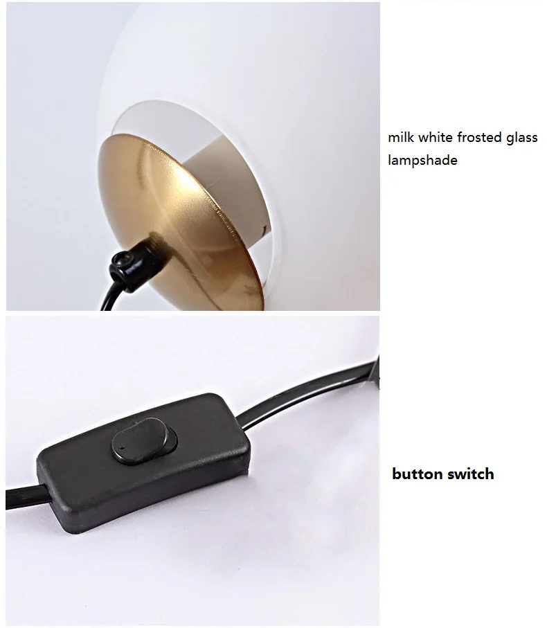 Modern Bedroom Bedside Ball Table Lamp