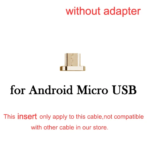 for android Micro USB 2,0 Магнитный адаптер для Android huawei USB кабель, магнитное зарядное устройство для Redmi LG Moto для Xiaomi HONOR зарядка - Цвет: for android