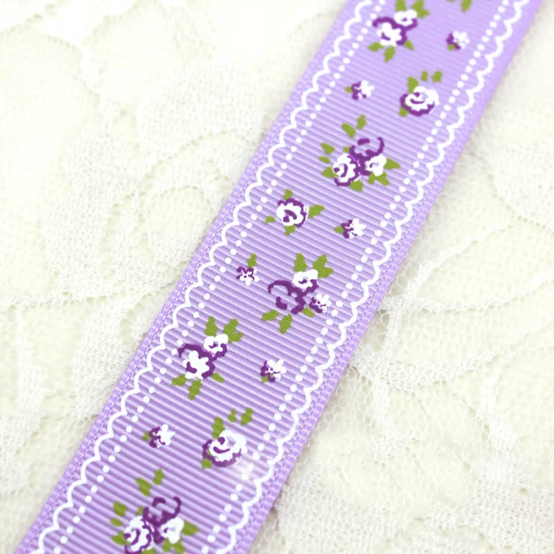 10 ярдов/партия ленты с цветочным принтом|Ленты| |