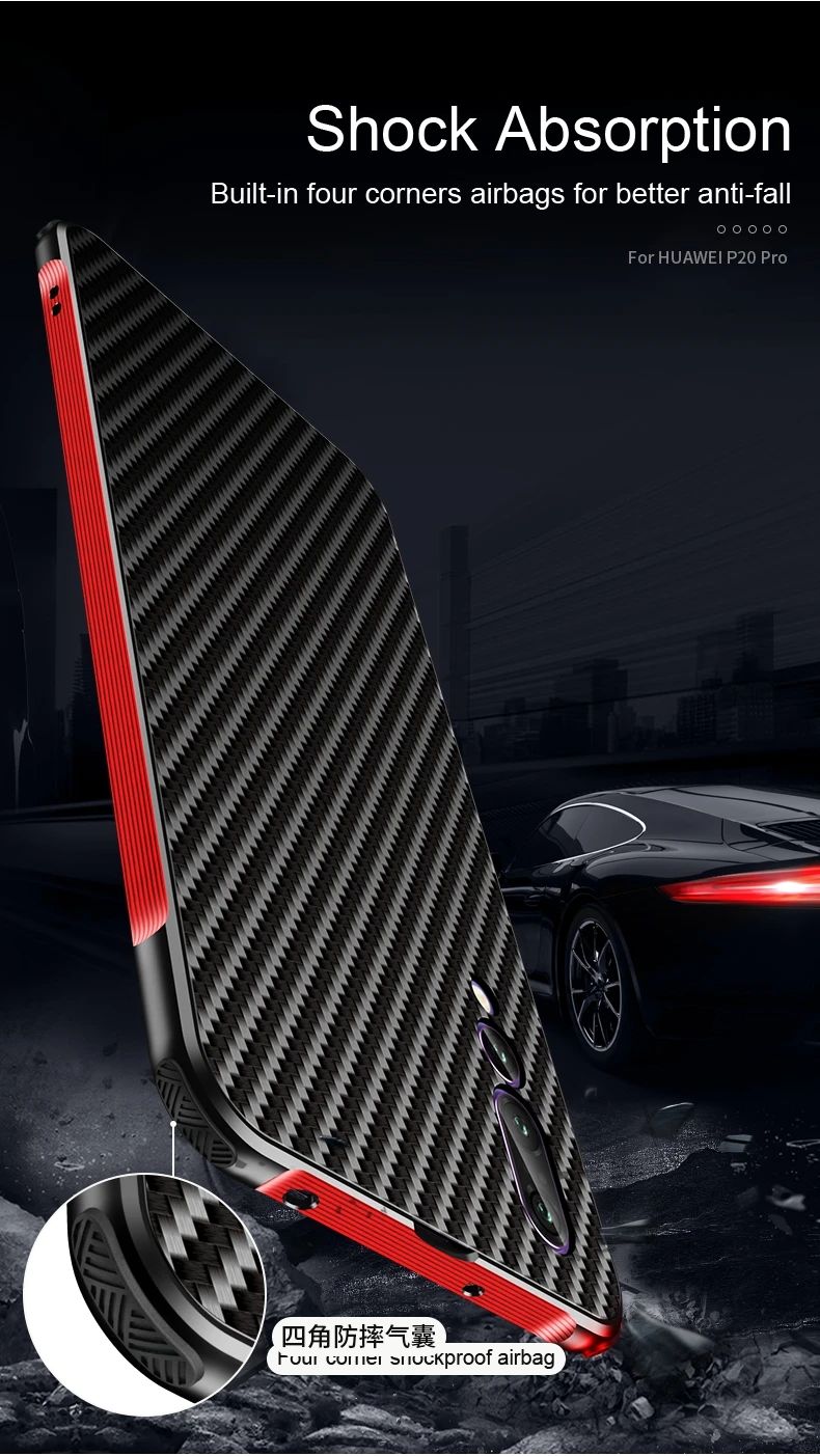 Чехол Beyour Runway Gene для huawei P20 Pro, металлическая рамка, углеродное волокно, чехол для huawei P20 P30 Lite Honor 20 Nova 4 5, чехол для телефона