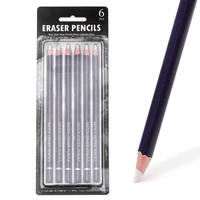 6PCS Artist Eraser Pencils Sketch Pencil Eraser Drawing Pen-Style Erasers Ideal for Artist Beginners Home School Office 1
