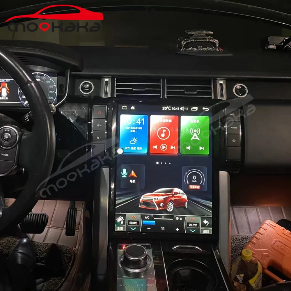 Автомобильный мультимедийный плеер Tesla Style головное устройство для Land Range Rover Sport