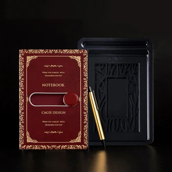 

HOT-Retro Business Notebook A5 Classic PU Notebook Diary Stationery Creative Vintage Diary Gift