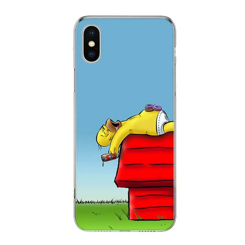 The Simpsons Желтый чехол для телефона для iPhone 11 Pro 7 6X8 6S Plus XS MAX+ XR 5S SE 10 Ten Art TPU Coque Capa Shell