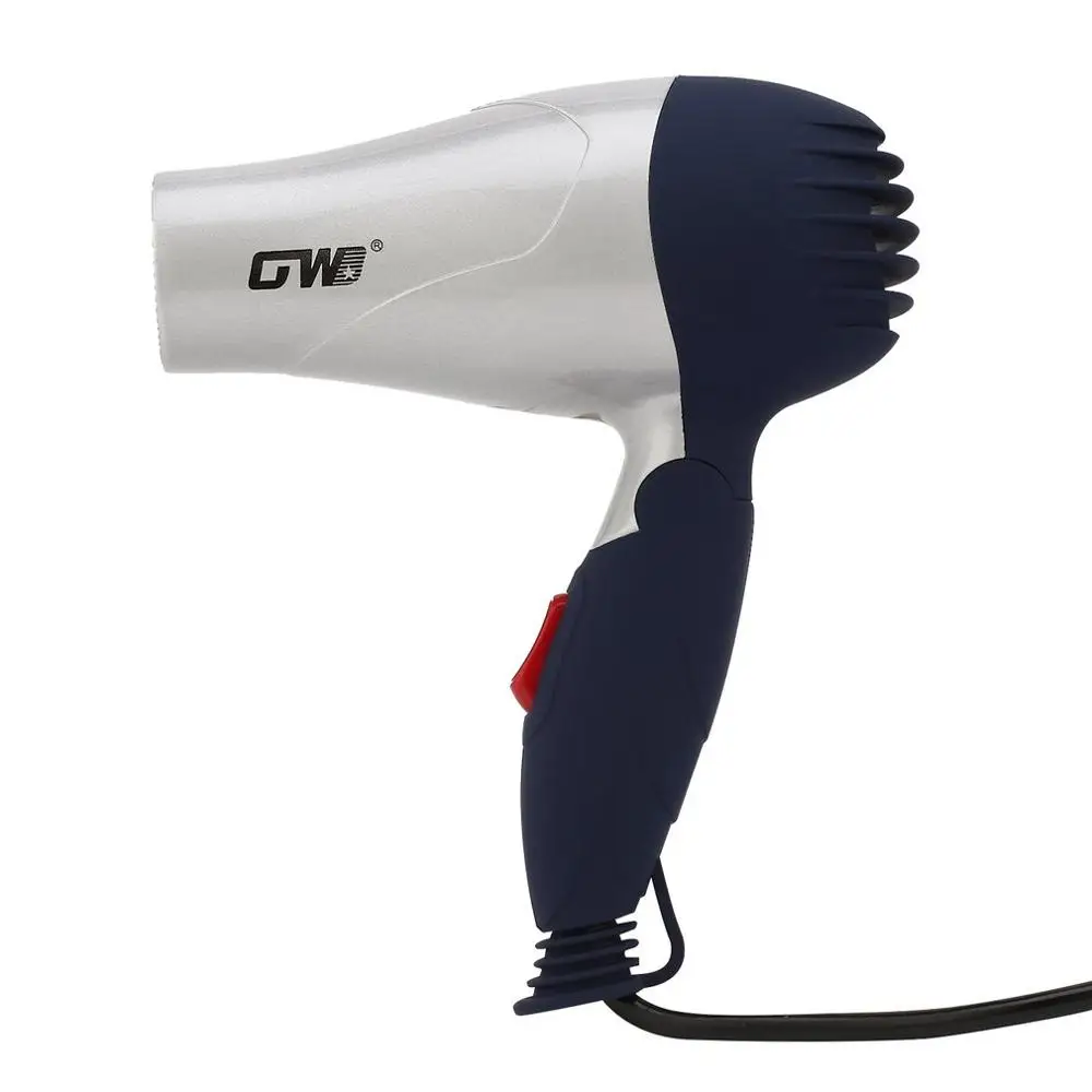 Mini Portable Foldable Handle Compact 1500W Hair Dryer Blow Dryer Hot Wind Low Noise Long Life for Outdoor Travel
