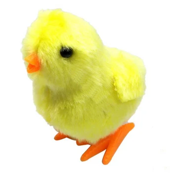 

Kids Random Color Plush Gift Toy Lovely Small Easter DIY Soft Wind Up Chicken