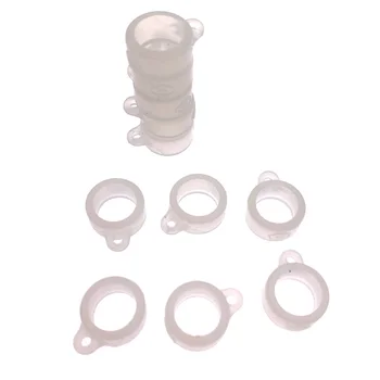 

White 9mm Silicone Rings Vape Rubber Lanyard Bands for Disposable Electronic cigarette Vapor Hookah
