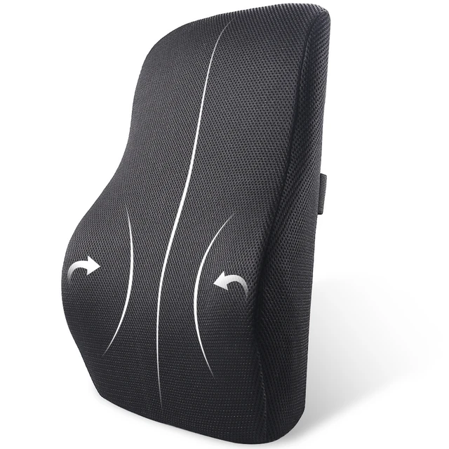 AUTOYOUTH Memory Foam Lordosenstütze Rückenpolster Mit 3D Mesh Abdeckung  Ausgewogene Festigkeit für Lower Back Pain Relief - AliExpress