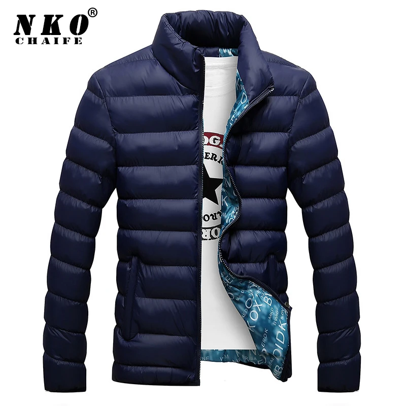 

CHAIFENKO Brand Men's Jacket Parkas 2020 New Autumn Winter Stand Collar Coat Men Fashion Casual Solid Outdoor Parkas Men M-5XL