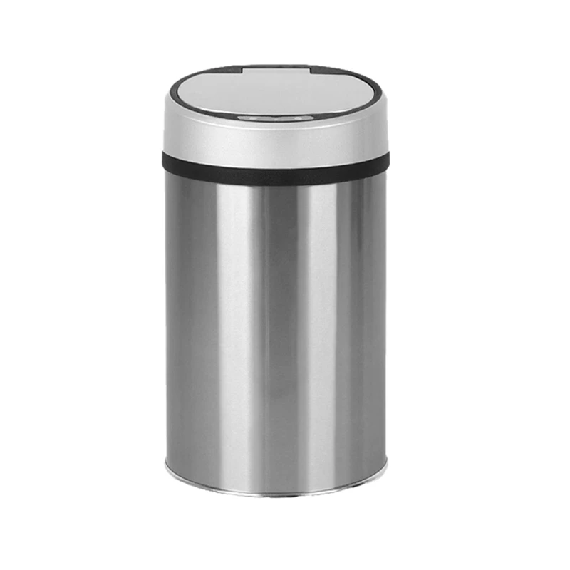 silver Компостное ведро из нержавеющей стали, умный датчик, мусорное ведро, автоматическое беспроводное Индукционное мусорное ведро, кухонный туалет, мусорное ведро - Цвет: silver
