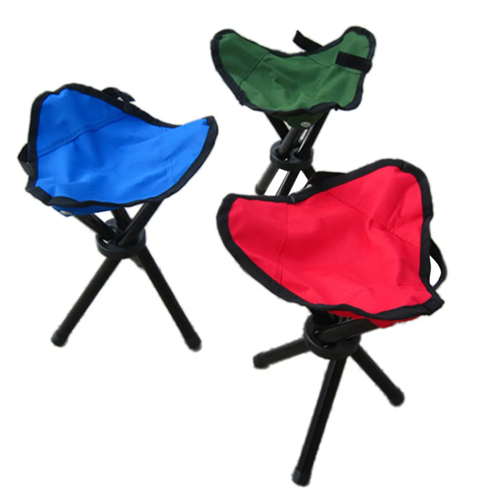 Cadeiras de Pesca ao ar Acessórios de Pesca Livre Portátil Fundição Dobrável Banqueta Triângulo Pesca Cadeiras Convenientes 1 High Quality Esporte e Lazer