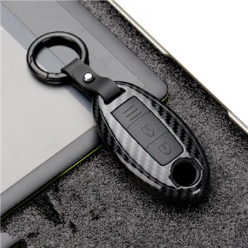

Carbon Fiber Shell Car Remote Key Cover Case For Nissan Qashqai J10 J11 X-Trail t31 t32 kicks Tiida Pathfinder Murano Key holder