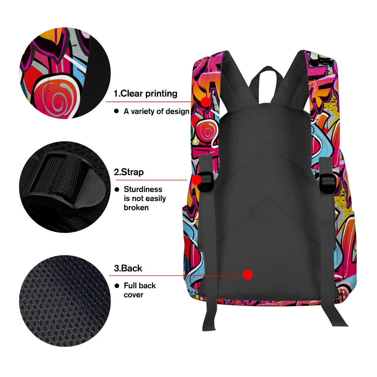 WHEREISART граффити для стен рюкзаки ноутбук Shoulderbag компьютер рюкзак ноутбук рюкзак устойчивый к царапинам бизнес