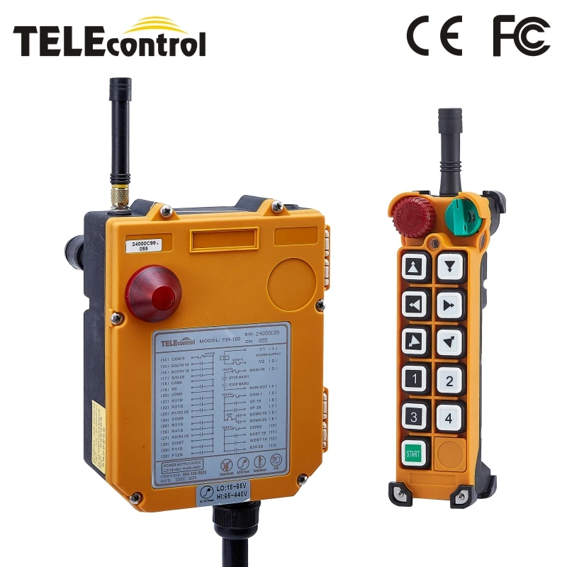 

Industrial Remote Controller Switches F24-10D Hoist Crane Remote Control Lift Crane 220V 380V 110V 12V 24V 36V 18-65-440V