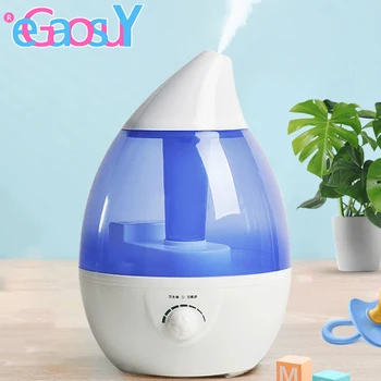 

2020 Household Water Droplet Essential Oil Humidifier Mute Bedroom 3L Large Capacity Office Desk Diffuser Humidifier Mist Maker