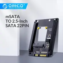 ORICO mSATA до 2,5 дюймов SATA 22PIN адаптер SSD адаптер карта полная высота размер поддерживается mSATA для SATA3 SSD для 25X30 mSATA SSD