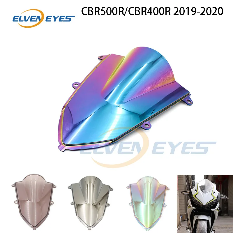 Лобовое стекло мотоцикла с двойным пузырьком для Honda CBR500R CBR400R CBR 500 400 R 2019 2020