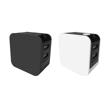

Portable Travel Wall Charger Phone Tablet 2.4A Digital Display Dual USB Folding Charger US Plug