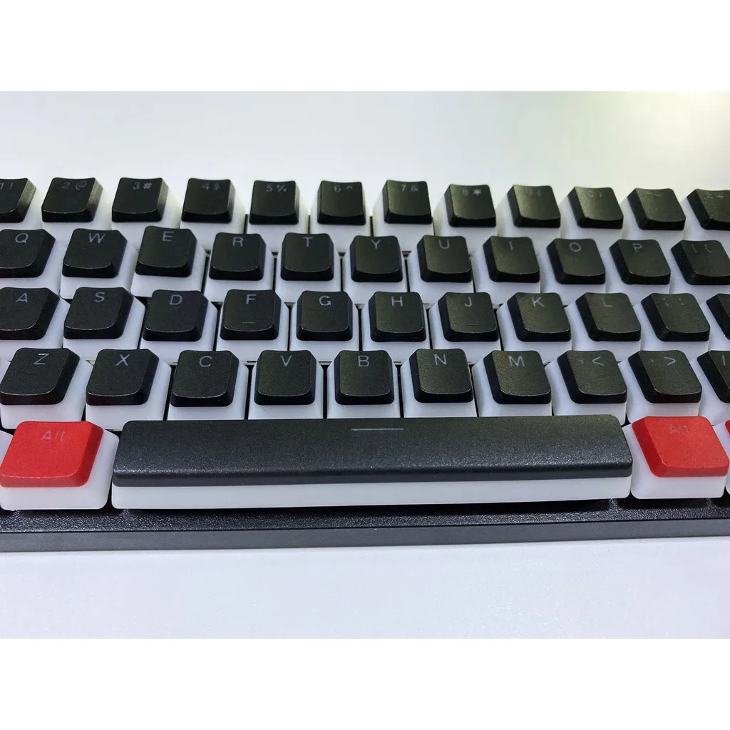 Pudim Keycap 108 Duplo Tiro Pbt Pudim Keycap Ansi Iso-configuração Oem 60 87 104 108 Interruptor Retroiluminado Mecânico Vermelho Preto - Imagem 3