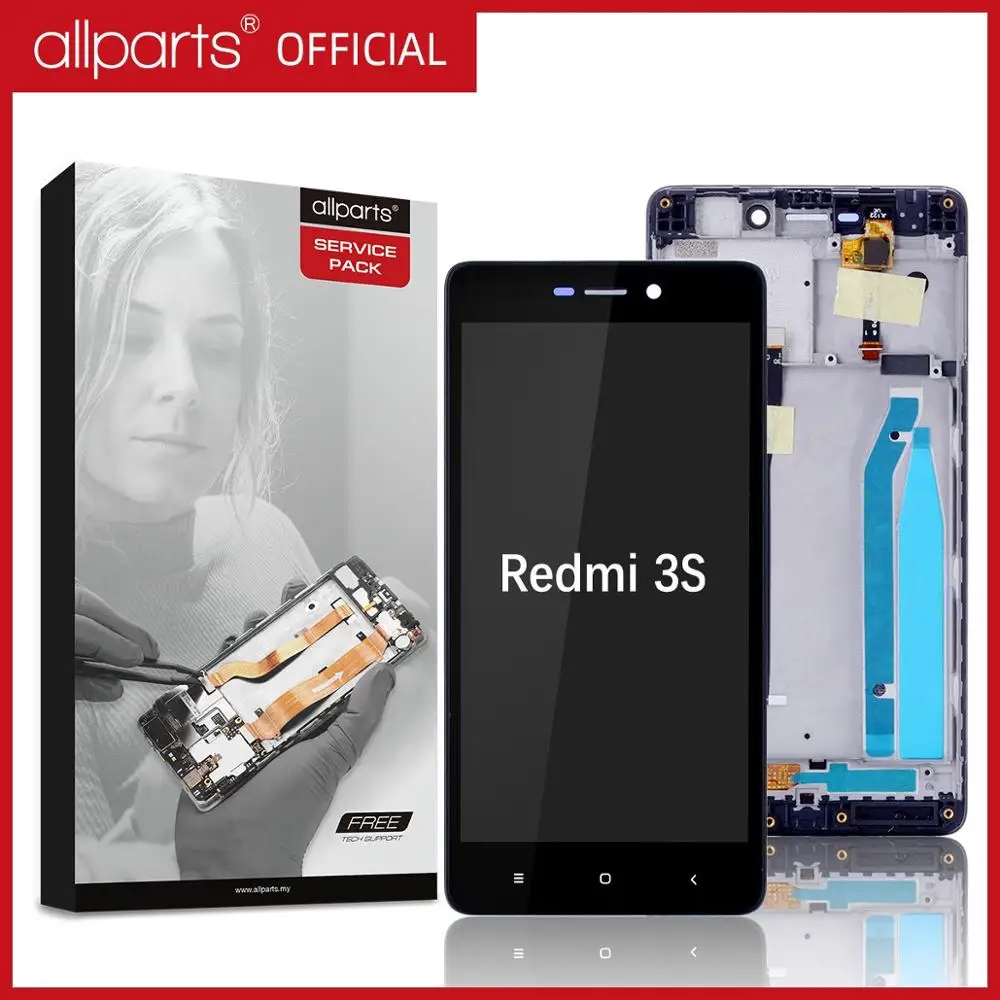 Дисплей для XIAOMI Redmi 3S / Prime LCD в сборе с тачскрином на рамке Оригинал 5.0''