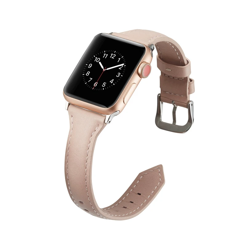 Ремешок для Apple watch band 4 5 3 44 мм 40 мм correa iwatch band 42 мм 38 мм ремешок для часов кожаный браслет ремень аксессуары для Apple watch
