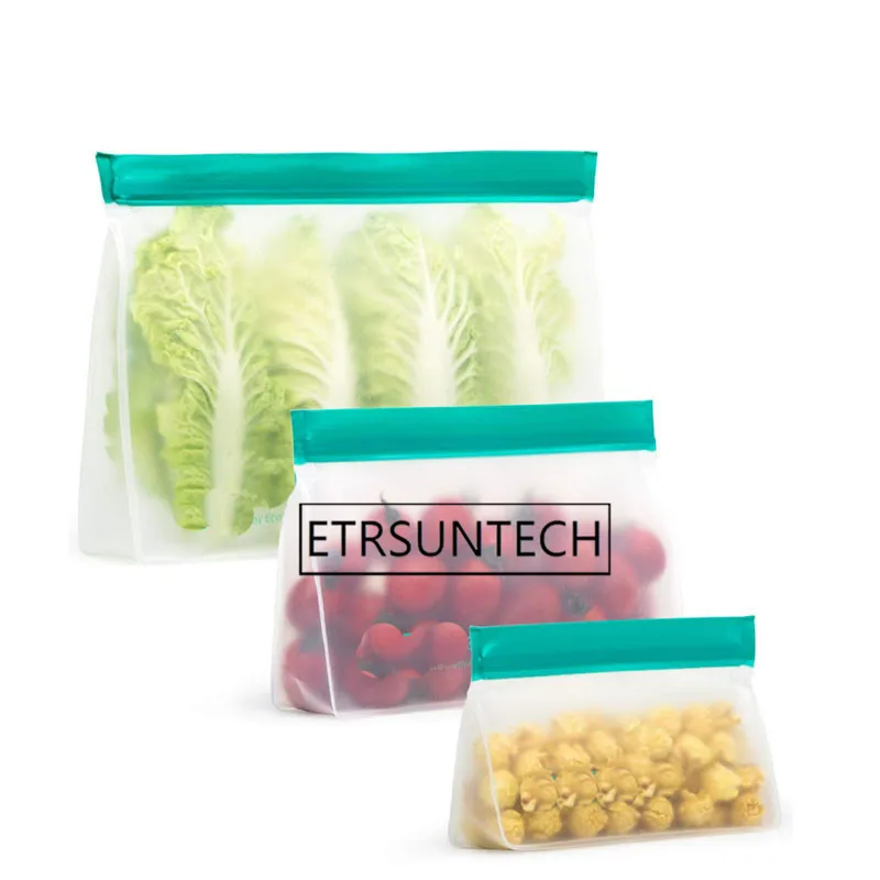 

Контейнеры для хранения пищевых продуктов PEVA, многоразовые мешки для свежести, влагостойкие, герметичные, для холодильника, для сэндвичей, фруктов, 100 шт.