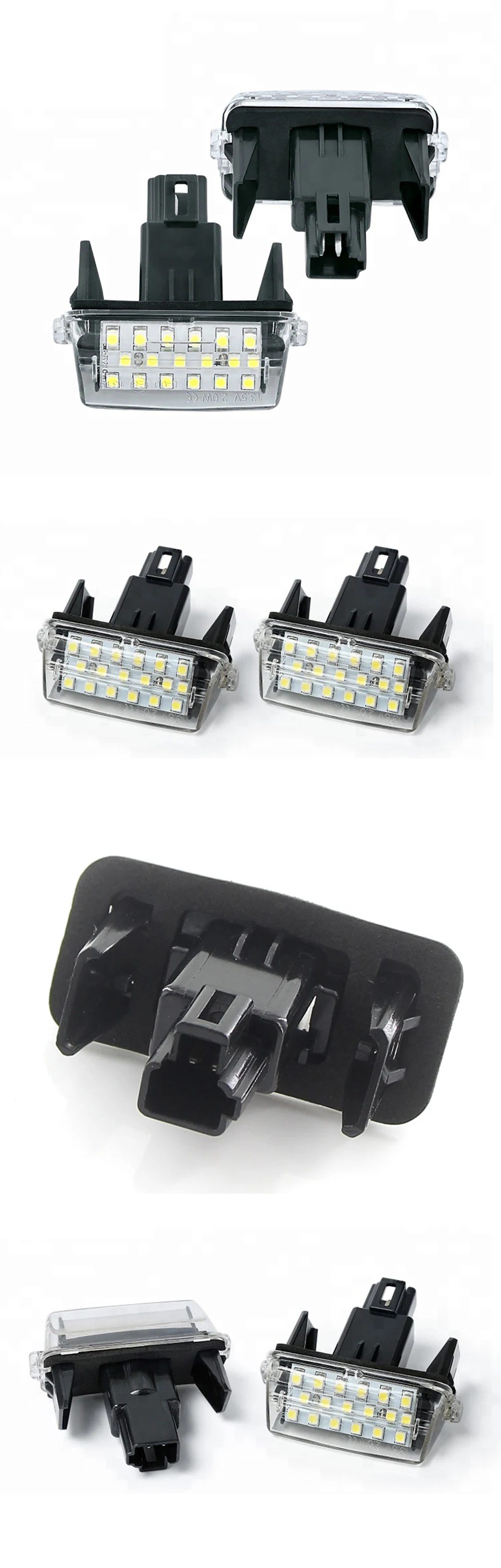 toyota yaris number plate light