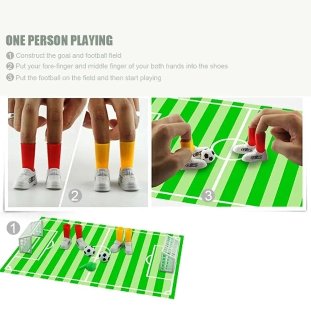 Mini Soccer Game Finger Toy Football Match Funny Table Game Set With Two Goals Interact Kids Parent Novelty Gag Toys