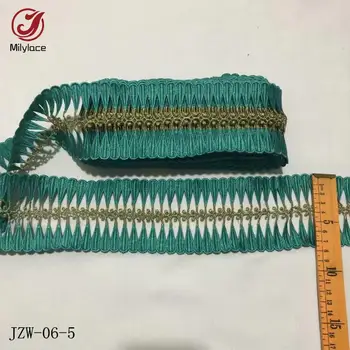 

Milylace 10 yards African Guipure Lace Embroidered Net Lace Fabric Trim Mixed-Color DIY Sewing Handmade Craft Materials JZW-06