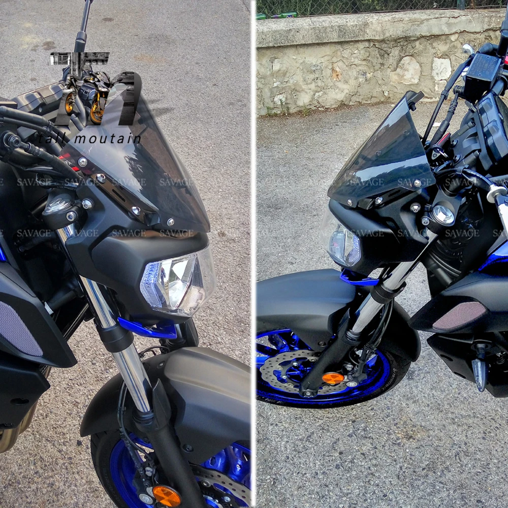 Лобовое стекло для YAMAHA MT-07 FZ-07 MT07 FZ07 MT FZ 07 Аксессуары для мотоциклов апасных-Бриз обтекатели