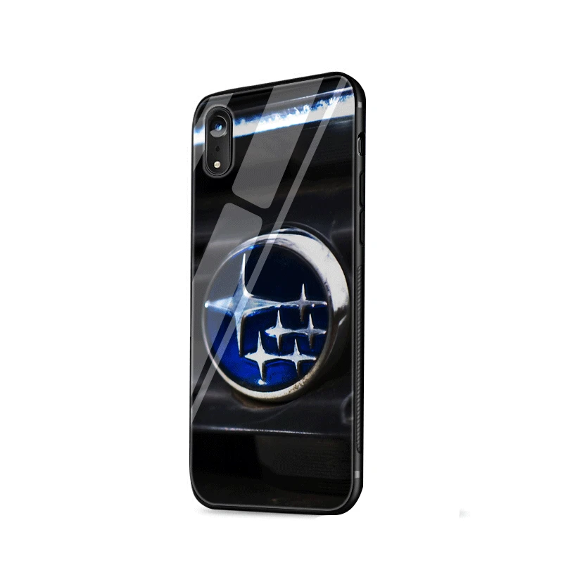 Мобильный чехол для телефона стекло для iPhone 6 6s 7 8 Plus iPhone 11 Pro X XR XS Max 5 5S SE крышка Логотип Subaru