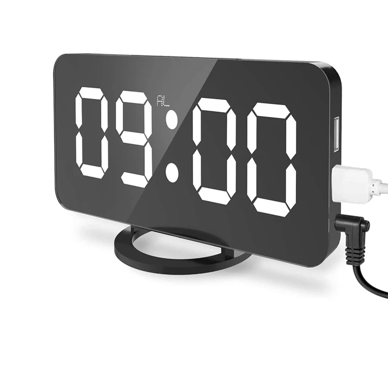 reloj digital espejo