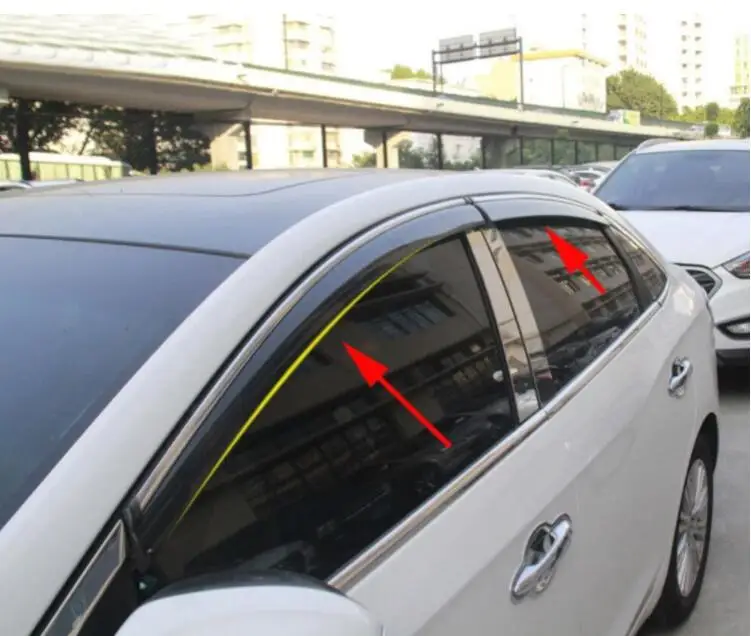 Стиль Окна козырек Vent Deflettore подходит для Mazda 3 M3 Седан 4dr 2004-2009 стайлинга автомобилей