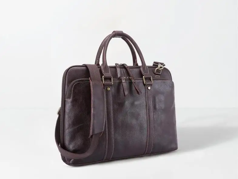Натуральная кожа большой емкости мужской повседневный портфель OL деловая сумка