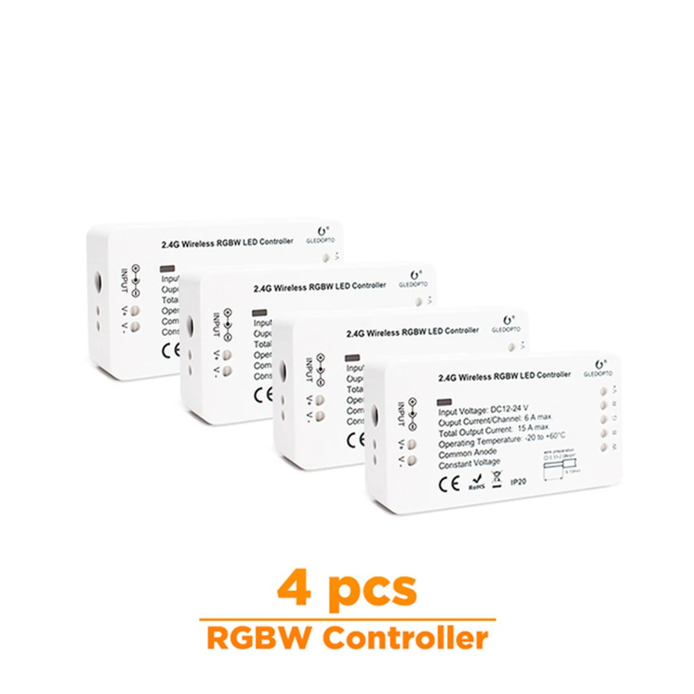 Zigbee умный дом автоматизация Многофункциональный Цвет Изменение rgb контроллер система умного дома rgbw zigbee 3,0 контроллер - Цвет: 4Pcs RGBW Controller