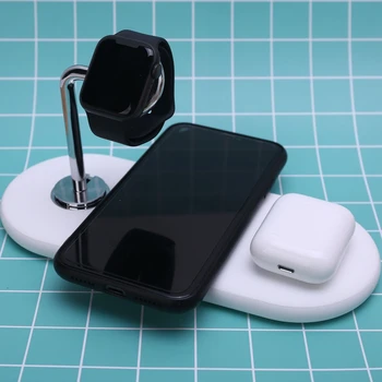 

10W Wireless Charger 3-in-1 5 Coils Wireless Charging Pad for Phone Smart Watch