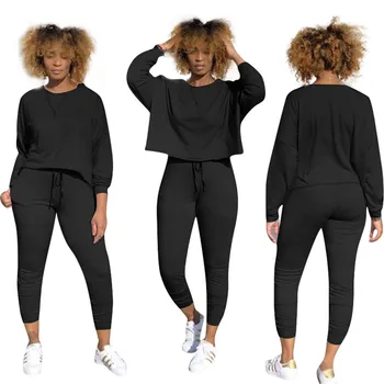 

Two Piece Set Women Tracksuit Jogging Femme Oversize Tee Top and Skinny Pants Suit Two Piece Sweatsuit Streetwear Matching Sets