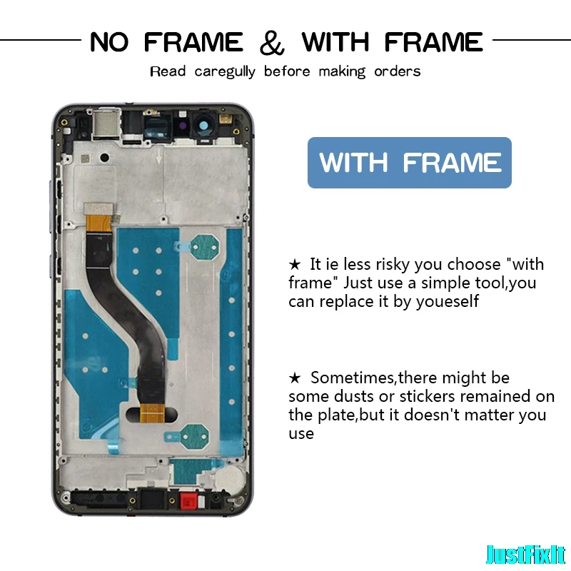 For HUAWEI P10 Lite LCD Display Touch Screen Digitizer For Huawei P10 Lite LCD Screen with Frame P10lite Display ORIGINAL 5.2"
