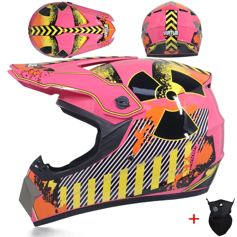 MSUEFKD Полнолицевой мотоциклетный шлем Cross capacete мотокросса внедорожный ATV MTB горные гонки Casco DOT утвержден - Цвет: 18b