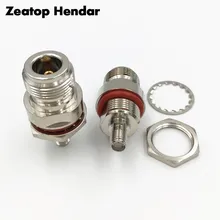 1Pcs Messing Sma-buchse auf N Typ Weibliche Jack mit Schott O-ring Wasserdicht Kreis RF Koaxial gerade Stecker Adapter(China)
