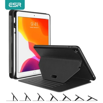 

ESR Case for iPad Pro 2020 11''/12.9'' Inch 2nd 4th Generation iPad 7th 9 Positions Stand Back Cover Sturdy Case with Pen Holder