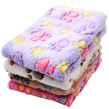 

Soft Flannel Pet Soft Fleece Pad Pet Blanket Bed Mat For Puppy Dog Cat Sofa Cushion Home Rug Keep Warm Sleeping Cover