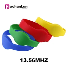 50 шт. 13,56 МГц RFID MF 1K S50 для умный браслет с контролем доступа силиконовый электронный браслет жетон много цветов на выбор
